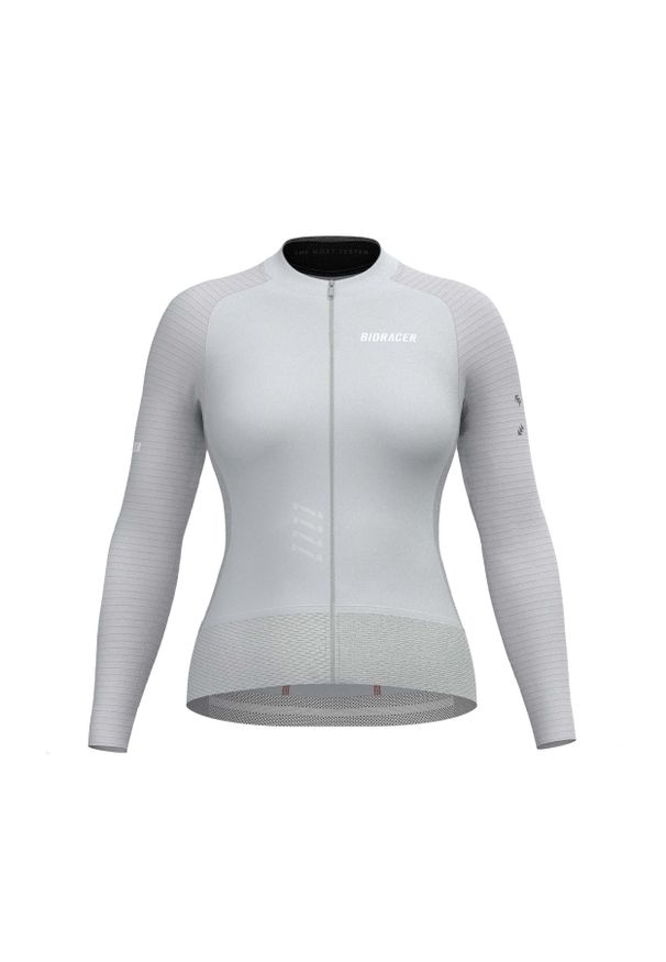 BIORACER - Damski jersey z długim rękawem Bioracer Epic. Kolor: szary. Materiał: jersey. Długość rękawa: długi rękaw. Długość: długie. Sport: kolarstwo