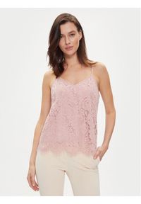 YAS Top Perla 26032812 Różowy Regular Fit. Kolor: różowy. Materiał: syntetyk #1