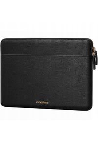 Innostyle - INNOSTYLE TORBA NA LAPTOPA SKÓRZANA 14 WODOODPORNA ETUI LUX LEATHER CZARNA. Kolor: czarny. Materiał: skóra