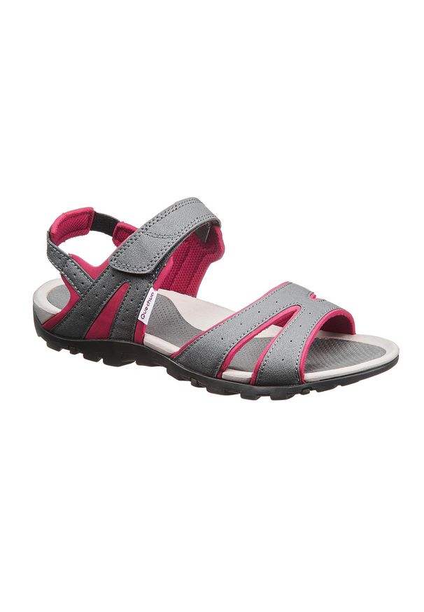 quechua - Sandały turystyczne damskie Quechua NH100. Zapięcie: rzepy. Materiał: mikrofibra, kauczuk. Sezon: lato