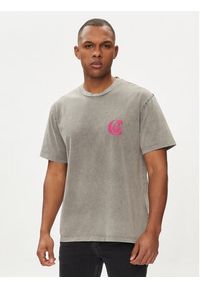 Just Cavalli T-Shirt 76OAHE06 Szary Regular Fit. Kolor: szary. Materiał: bawełna