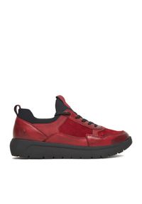 Remonte Sneakersy D2V00-35 Bordowy. Kolor: czerwony. Materiał: skóra