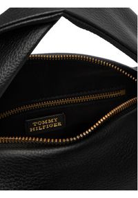 TOMMY HILFIGER - Tommy Hilfiger Torebka City Leather Mini Bag AW0AW18150 Czarny. Kolor: czarny. Materiał: skórzane #4