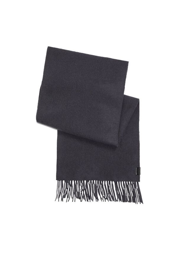 Calvin Klein Szalik Classic Wool Woven Scarf K50K511008 Szary. Kolor: szary. Materiał: wełna