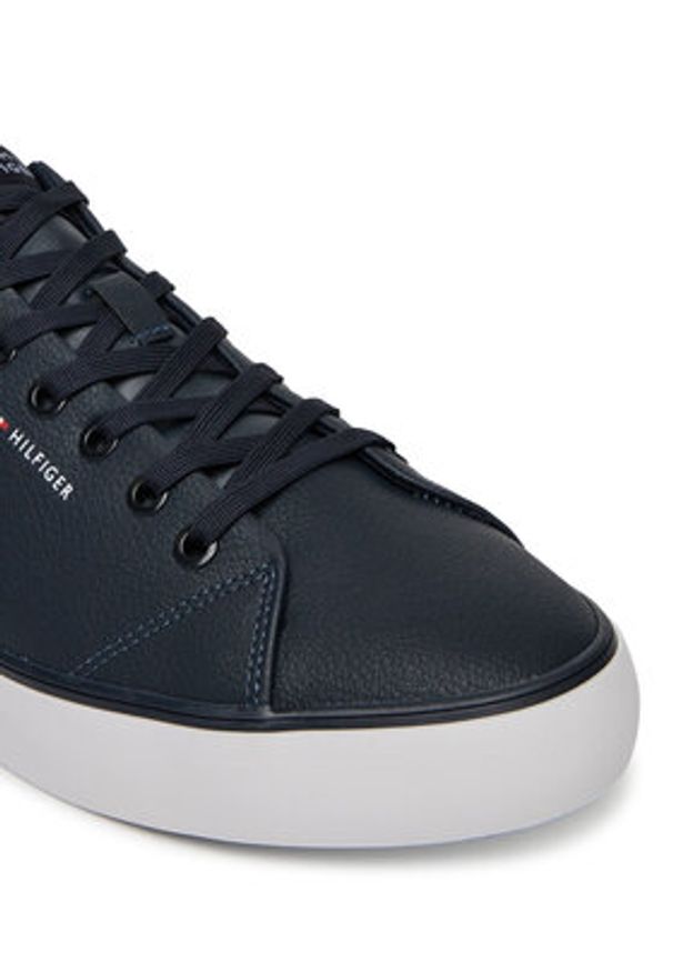 TOMMY HILFIGER - Tommy Hilfiger Sneakersy Hi Vulc Core Low Lth Ii Ess FM0FM05511 Granatowy. Kolor: niebieski. Materiał: skóra