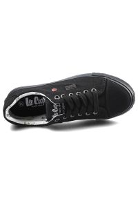 Czarne Trampki Lee Cooper Damskie Lekkie Półbuty. Okazja: na co dzień. Zapięcie: sznurówki. Kolor: czarny. Materiał: guma, materiał. Wzór: jednolity. Styl: casual, sportowy, klasyczny #3