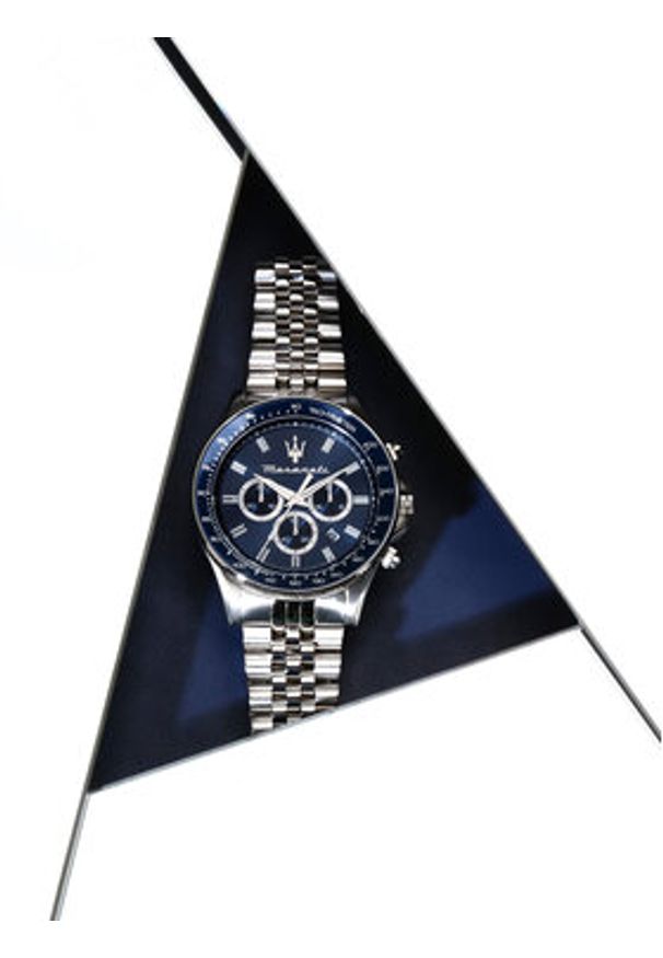 Maserati Zegarek Sfida Chronograph R8873640025 Srebrny. Kolor: srebrny