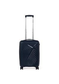 SAPPHIRE - Walizka na kółkach twarda Sapphire ST-3030P granatowa - mała S. Kolor: niebieski. Materiał: guma, kauczuk, materiał. Styl: elegancki, klasyczny #1