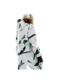 SIROKO - Kurtka snowboardowa damska W1-W Delirium. Kolor: biały. Materiał: materiał, softshell. Sport: snowboard