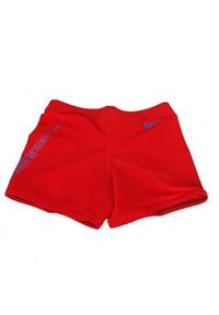 Spodnie do wody chłopięce Nike Jdi Swoosh. Kolor: czerwony. Długość: krótkie