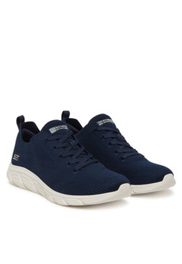 skechers - Skechers Sneakersy Bobs B Flex Lo-Graceful Stride 117591/NVY Granatowy. Kolor: niebieski. Materiał: materiał
