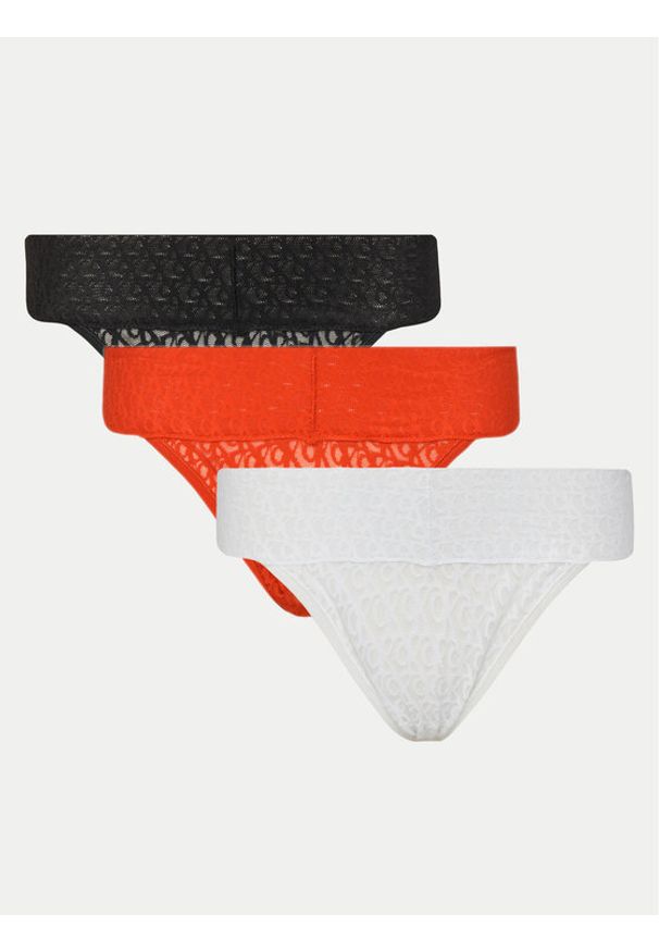 Calvin Klein Underwear Komplet fig LV00QD5305 Kolorowy. Materiał: syntetyk. Wzór: kolorowy