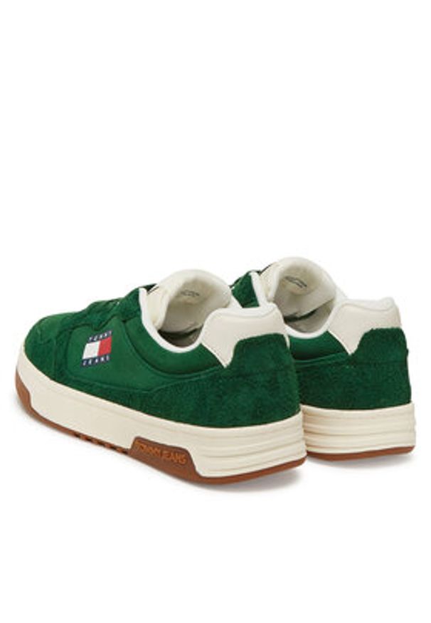 Tommy Jeans Sneakersy Tjm Cupsole Suede EM0EM01568 Zielony. Kolor: zielony. Materiał: zamsz, skóra