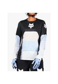 FOX - Bluza rowerowa damska Fox Ranger LS Jersey Grid. Kolor: czarny. Materiał: jersey. Sport: kolarstwo