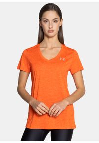 Koszulka damska Under Armour Tech Ssv Twist (1258568-861). Kolor: pomarańczowy. Materiał: materiał