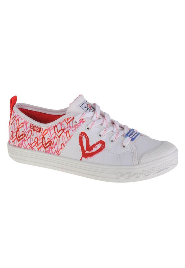 skechers - Buty do chodzenia damskie, Skechers Bobs B Cool-All Corazon. Kolor: biały. Model: Skechers Sport. Sport: turystyka piesza
