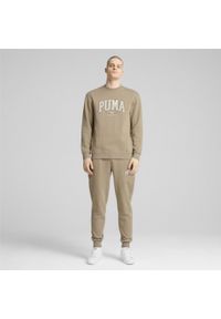 Puma - Męska bluza PUMA SQUAD PUMA Oak Branch Beige. Kolor: beżowy. Materiał: guma, zamsz. Wzór: aplikacja