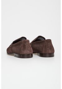 Loafersy męskie zamszowe CESARE CASADEI. Materiał: zamsz #3