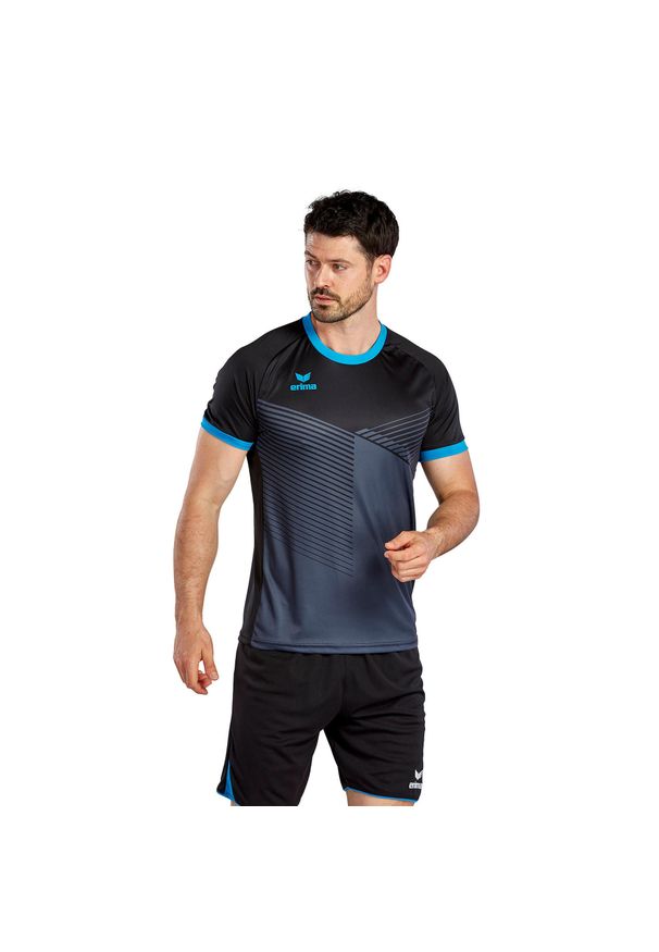 ERIMA - Jersey Erima Mantua. Kolor: czarny, niebieski, wielokolorowy. Materiał: jersey. Sport: kolarstwo