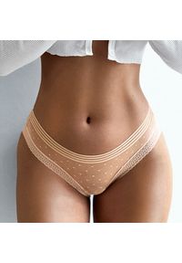 Intica - Biodrówki oddychające z elastycznego materiału na co dzień Kaylyn. Kolor: beżowy. Materiał: materiał #3