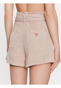 Guess Szorty materiałowe Janna W3GD0L WDP87 Beżowy Loose Fit. Kolor: beżowy. Materiał: lyocell