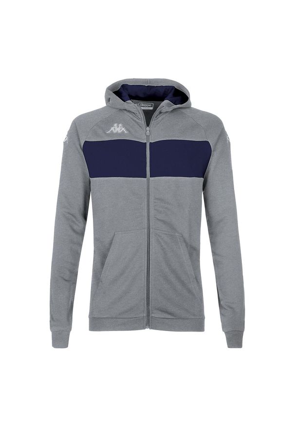 Bluza z kapturem dla dzieci Kappa Dacciozi. Typ kołnierza: kaptur. Kolor: szary, niebieski, wielokolorowy. Sport: joga i pilates