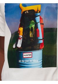 Hunter T-Shirt Brodie Graphic HARM0036251 Biały Regular Fit. Kolor: biały. Materiał: bawełna #3