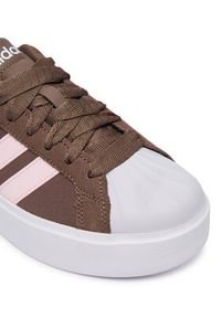 Adidas - adidas Sneakersy Streettalk Bold Shoes KJ9946 Brązowy. Kolor: brązowy. Materiał: zamsz, skóra #6