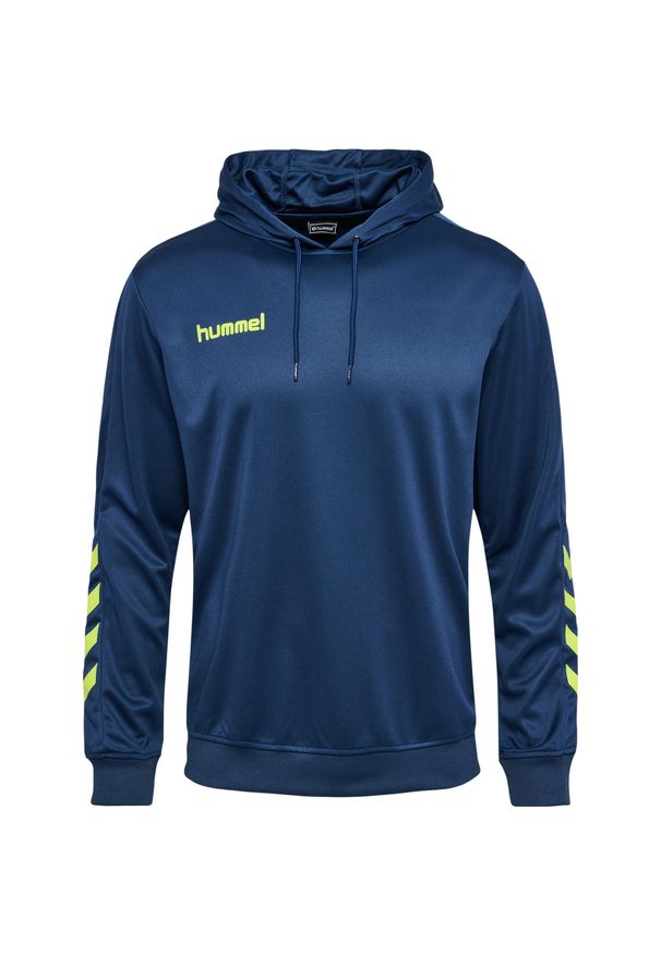 Bluza do piłki ręcznej męska Hummel hml PROMO Poly z kapturem. Typ kołnierza: kaptur. Kolor: niebieski. Sport: piłka ręczna