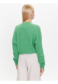 Tommy Jeans Sweter DW0DW14261 Zielony Regular Fit. Kolor: zielony. Materiał: syntetyk
