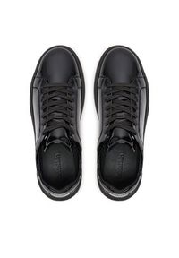 Calvin Klein Sneakersy Low Top Lace Up Pat HM0HM01602 Czarny. Kolor: czarny. Materiał: skóra