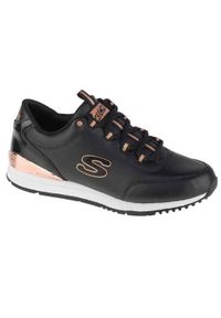 skechers - Buty do chodzenia damskie Skechers Sunlite Delightfully OG. Zapięcie: sznurówki. Kolor: czarny. Materiał: skóra, syntetyk, materiał. Szerokość cholewki: normalna. Sport: turystyka piesza