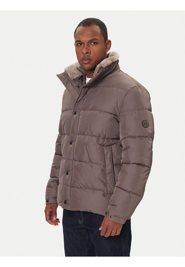 JOOP! Kurtka zimowa Newton 30048499 Brązowy Regular Fit. Kolor: brązowy. Materiał: syntetyk. Sezon: zima