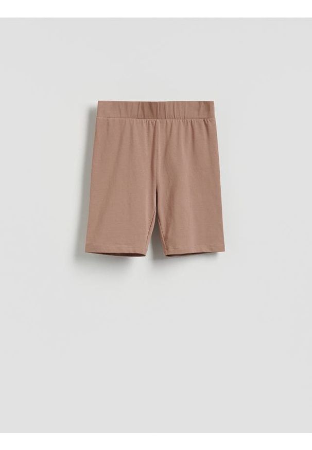 Reserved - Bawełniane kolarki - bordowy. Kolor: czerwony. Materiał: bawełna