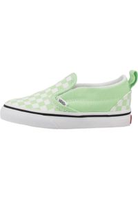 Vans - Kapcie VANS SLIP ON Zielony. Zapięcie: bez zapięcia. Kolor: zielony. Materiał: tkanina
