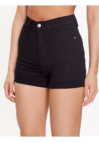 Gina Tricot Szorty jeansowe Molly denim shorts 88291 Czarny Regular Fit. Kolor: czarny. Materiał: jeans, bawełna #1