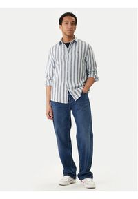 Tommy Jeans Koszula DM0DM22755 Błękitny Regular Fit. Kolor: niebieski. Materiał: len #4