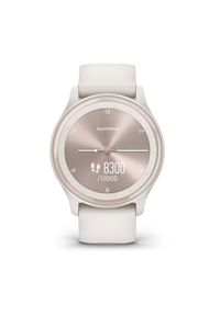 GARMIN - Garmin vivomove Sport biały. Rodzaj zegarka: cyfrowe. Kolor: biały. Styl: sportowy #3