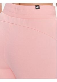 Puma Spodnie dresowe Ess+ Embroidery 670007 Różowy Regular Fit. Kolor: różowy. Materiał: syntetyk, bawełna #4