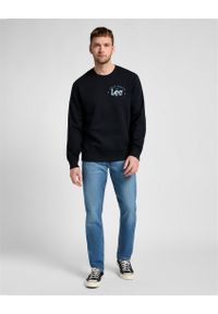 Lee - MESKA BLUZA LEE LOGO CREW SWS JET BLACK 112355660 #4