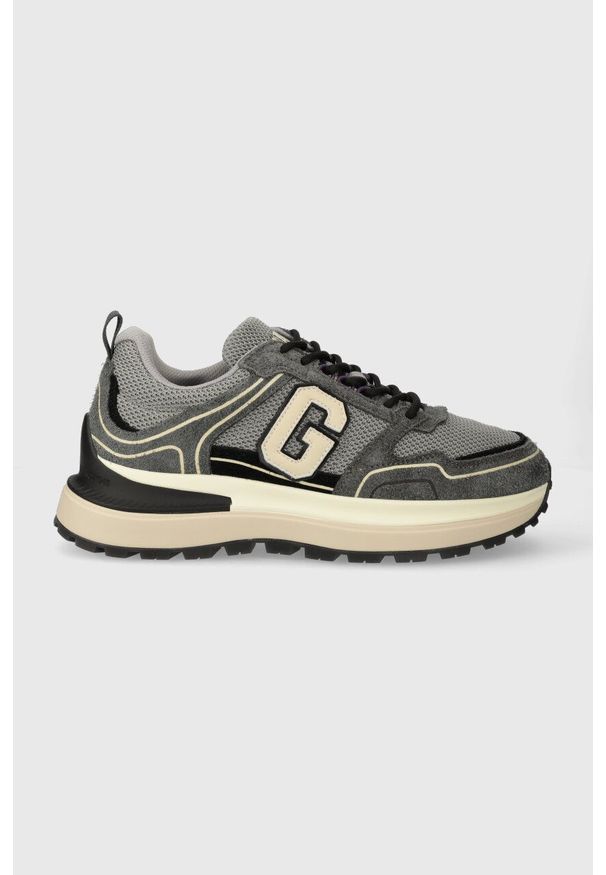 GANT - Gant sneakersy Cazidy kolor szary 27633205.G86. Nosek buta: okrągły. Zapięcie: sznurówki. Kolor: szary. Materiał: materiał, skóra, guma, włókno