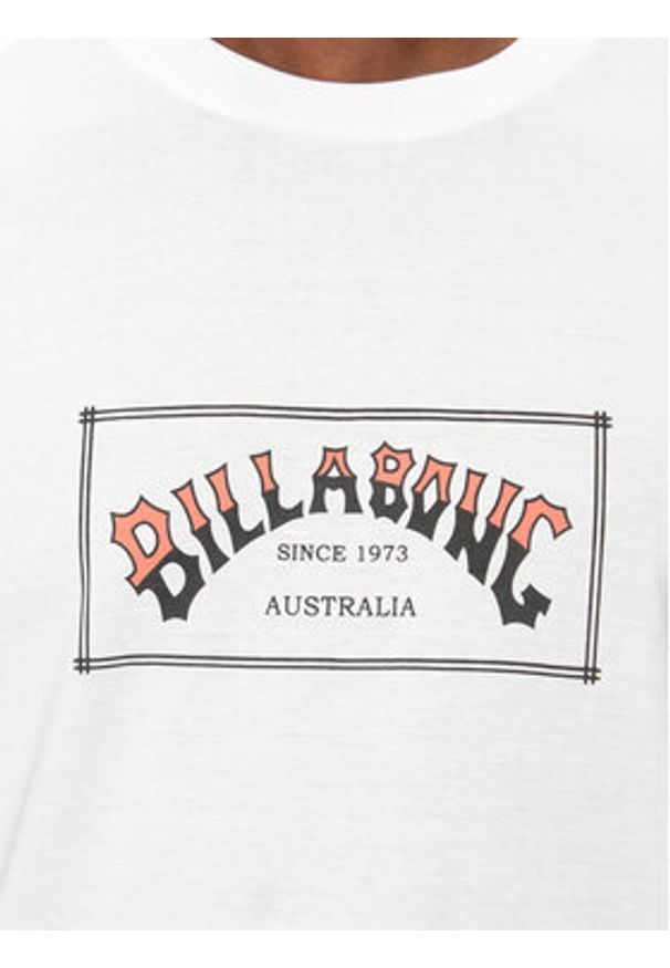 Billabong T-Shirt Arch EBYZT00167 Biały Regular Fit. Kolor: biały. Materiał: bawełna