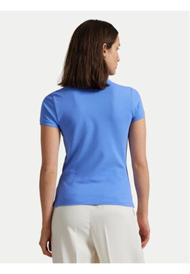 Polo Ralph Lauren Polo 211939272005 Niebieski Slim Fit. Typ kołnierza: polo. Kolor: niebieski. Materiał: bawełna