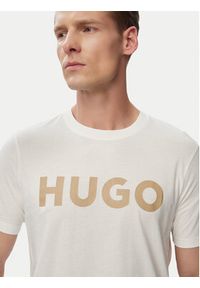 Hugo - HUGO T-Shirt Dulivio 50467556 Biały Regular Fit. Kolor: biały. Materiał: bawełna #5