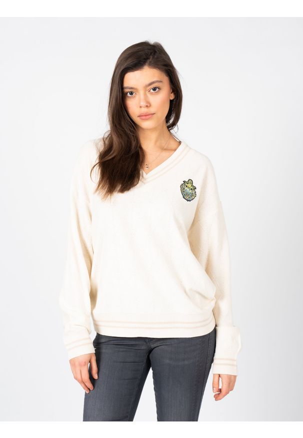 Fila Sweter "Telling" | FAW0437 | Kobieta | Beżowy. Kolor: beżowy. Materiał: bawełna, akryl. Wzór: aplikacja