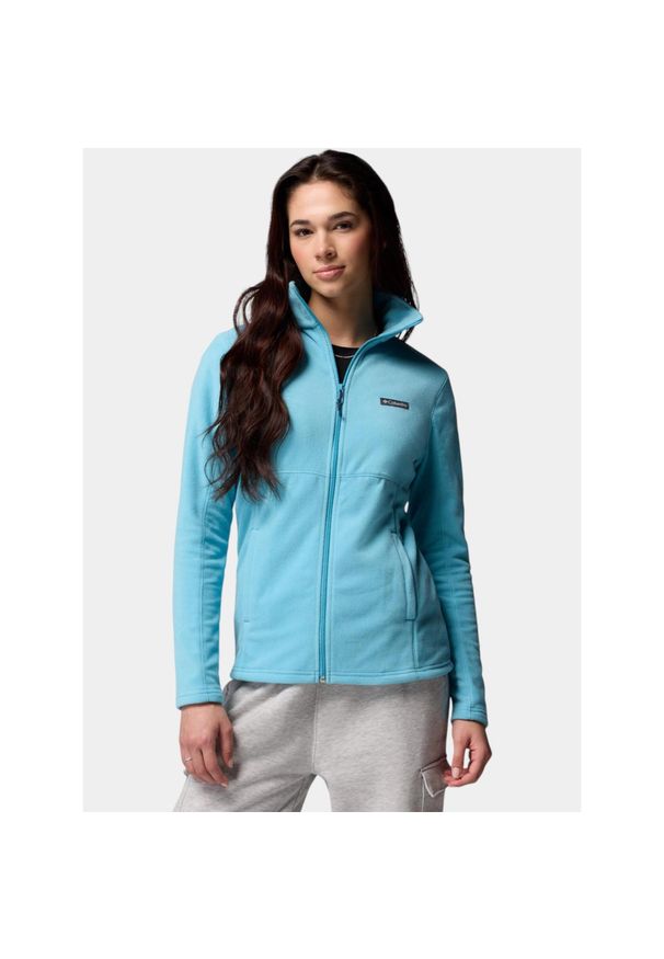 columbia - Sweter Damski Columbia Basin Trail III. Kolor: niebieski. Materiał: polar. Sport: turystyka piesza