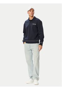 Calvin Klein Jeans Polo LV04RG202G Granatowy Regular Fit. Typ kołnierza: polo. Kolor: niebieski. Materiał: bawełna #5