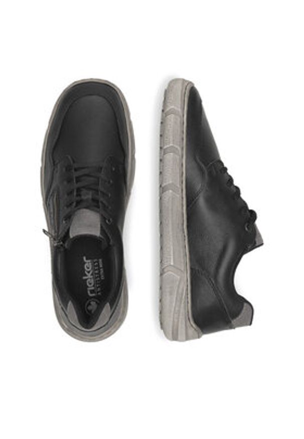 Rieker Sneakersy 04003-00 Czarny. Kolor: czarny. Materiał: skóra