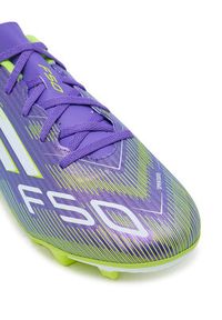 Adidas - adidas Buty do piłki nożnej F50 Club Firm/Multi-Ground Boots JI0043 Fioletowy. Kolor: fioletowy. Materiał: skóra #5