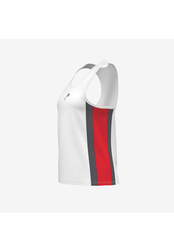 Head - CLUB 25 Tank Top Girls. Kolor: czerwony. Materiał: mesh. Sport: tenis